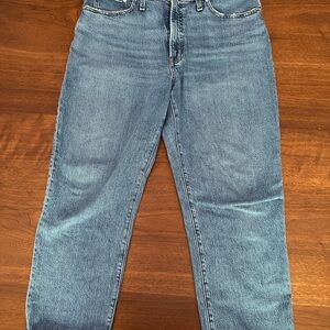 Madewell Blue Straight Jeans Classic Style